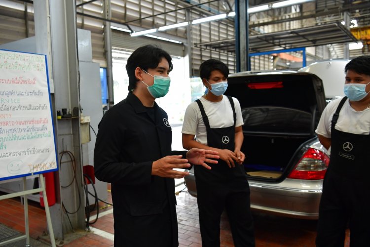 ศึกษาดูงานกระบวนการซ่อมสีรถยนต์ — 9 พฤษภาคม 2025 — สถาบันเทคโนโลยีจิตรลดา CDTI