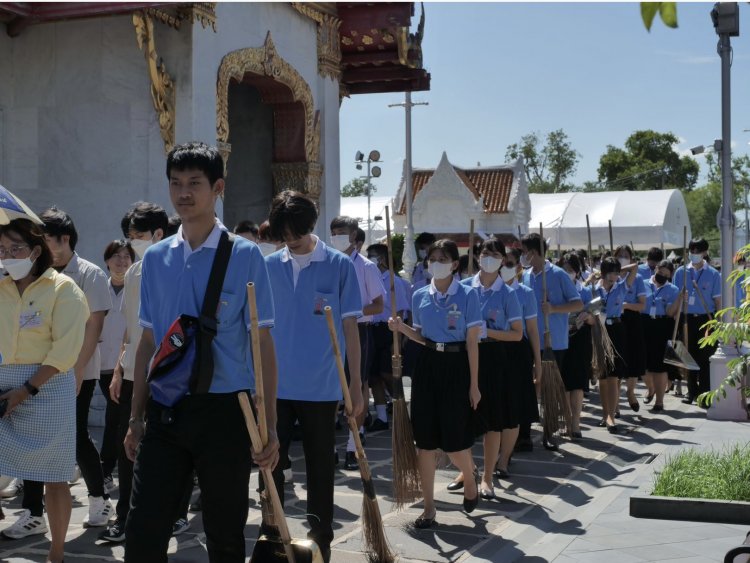 พิธีถวายเทียนพรรษา และกิจกรรมจิตอาสา — 1 พฤษภาคม 2025 — สถาบันเทคโนโลยีจิตรลดา CDTI