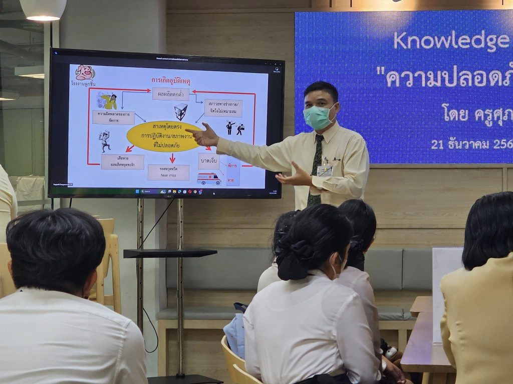 กิจกรรมแลกเปลี่ยนเรียนรู้ (KM) ในหัวข้อ "ความปลอดภัยในการทำงาน" — 24 เมษายน 2025 — สถาบันเทคโนโลยีจิตรลดา CDTI