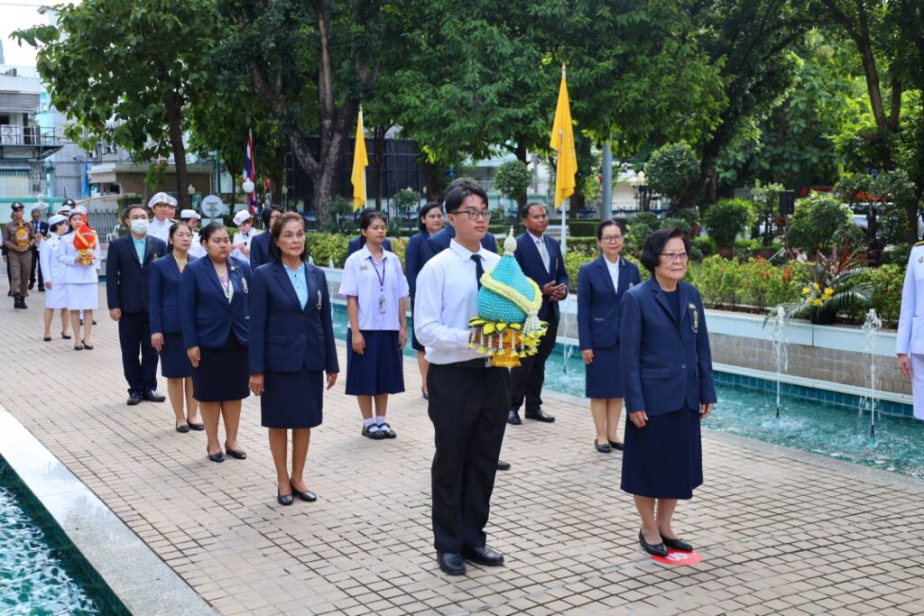 วางพานพุ่มถวายสักการะพระบาทสมเด็จพระจอมเกล้าเจ้าอยู่หัว — 3 พฤษภาคม 2025 — สถาบันเทคโนโลยีจิตรลดา CDTI