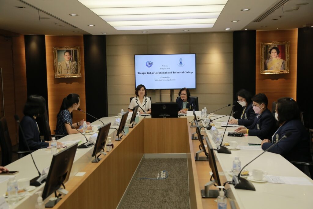 CDTI ต้อนรับการมาเยือนไทยของคณะผู้บริหารวิทยาลัยเทคนิคอาชีวศึกษาเทียนจินโป๋ห่าย — 2 พฤษภาคม 2025 — สถาบันเทคโนโลยีจิตรลดา CDTI