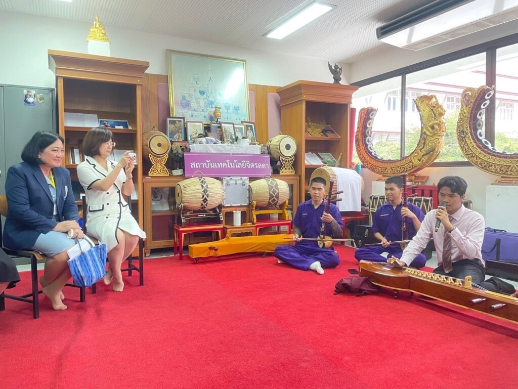 CDTI ต้อนรับการมาเยือนไทยของคณะผู้บริหารวิทยาลัยเทคนิคอาชีวศึกษาเทียนจินโป๋ห่าย — 2 พฤษภาคม 2025 — สถาบันเทคโนโลยีจิตรลดา CDTI
