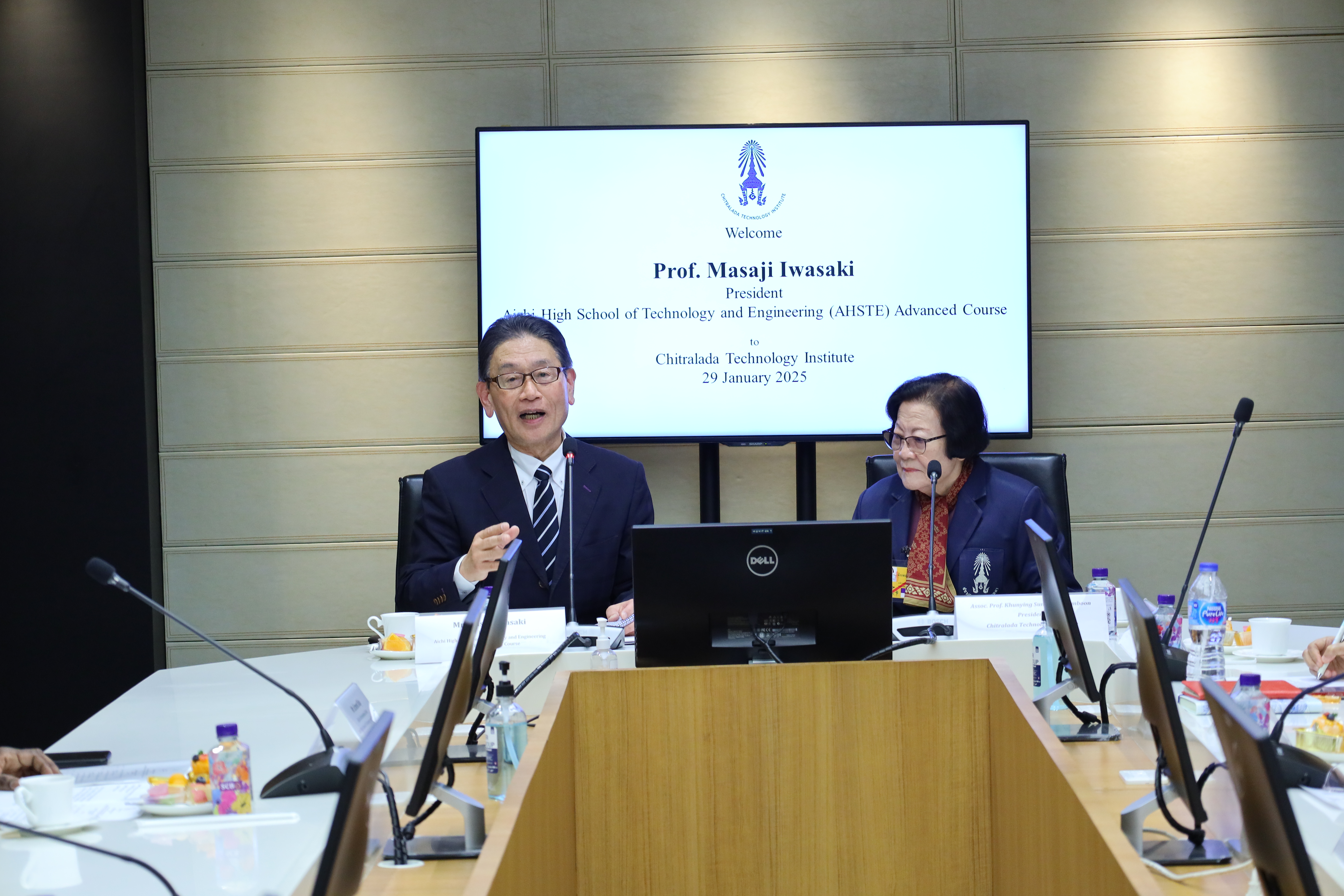 สจด. ต้อนรับคณะผู้บริหาร AHSTE — 1 พฤษภาคม 2025 — สถาบันเทคโนโลยีจิตรลดา CDTI