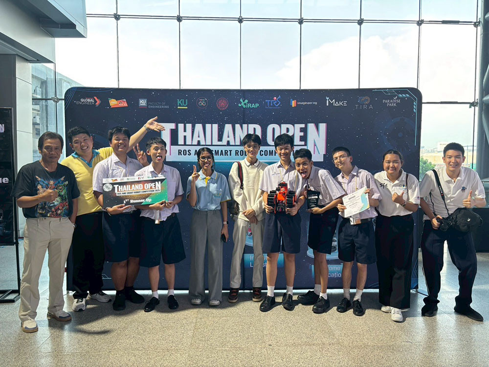 สจด. ขอร่วมแสดงความยินดี กับนักเรียนสาขาเทคโนโลยีระบบสมองกลฝังตัว คว้ารางวัลรองชนะเลิศอันดับ 1 ในการแข่งขันรายการ Thailand Open ROS and Smart Robot Competition 2025 ประเภท Rescue Junior — 1 พฤษภาคม 2025 — สถาบันเทคโนโลยีจิตรลดา CDTI