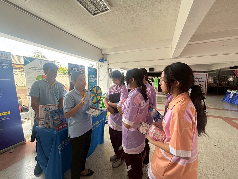 สจด. ร่วมงานแนะแนวศึกษาต่อโรงเรียนสตรีศรีสุริโยทัย เขตสาธร กรุงเทพมหานคร — 20 มิถุนายน 2025 — สถาบันเทคโนโลยีจิตรลดา CDTI