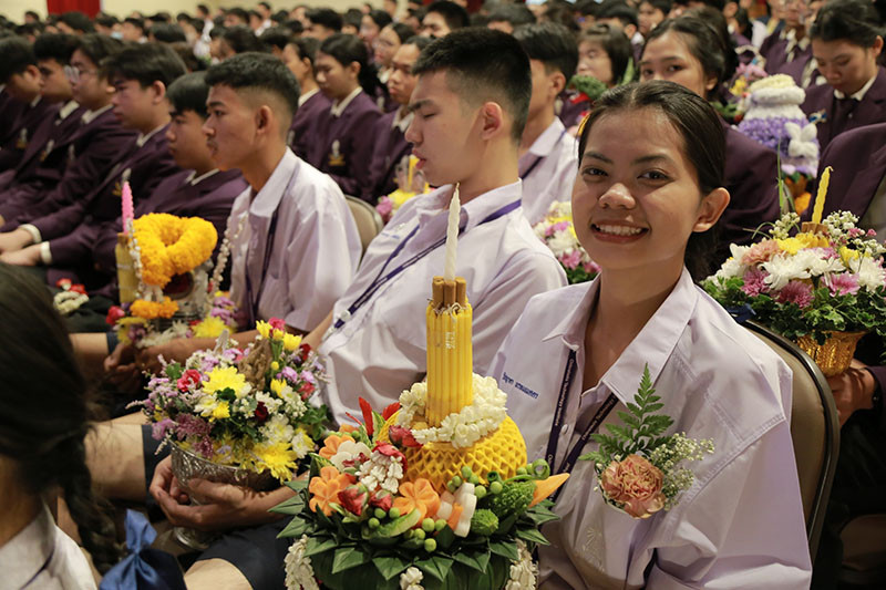 พิธีไหว้ครู ระดับประกาศนียบัตรวิชาชีพ ประจำปีการศึกษา 2568 — 20 มิถุนายน 2025 — สถาบันเทคโนโลยีจิตรลดา CDTI