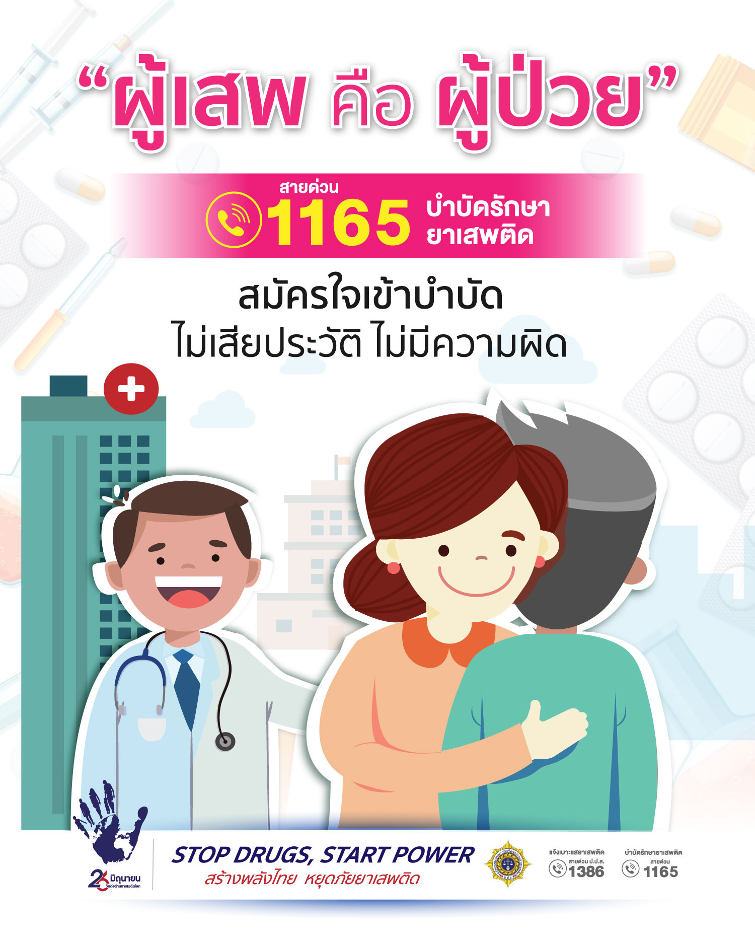 26 มิถุนายนของทุกปี วันต่อต้านยาเสพติดโลก — 28 มิถุนายน 2025 — สถาบันเทคโนโลยีจิตรลดา CDTI