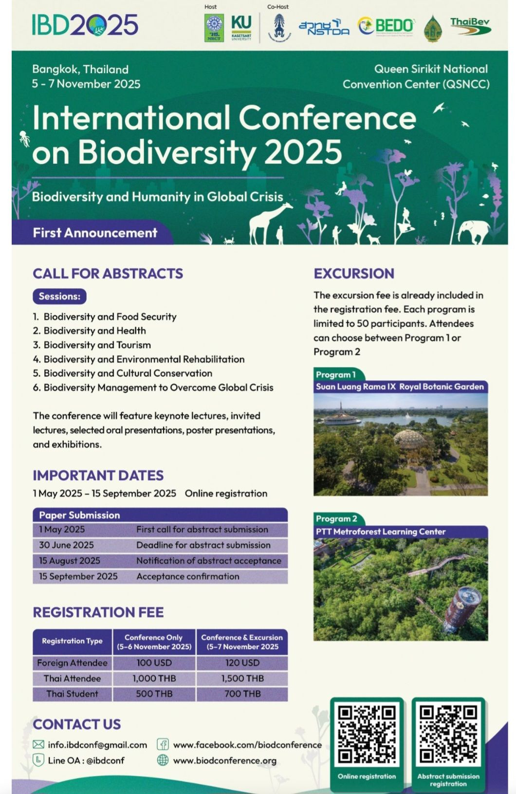 เชิญชวนผู้ที่สนใจส่งบทความวิชาการเข้าร่วมการประชุม IBD2025 เหลือเวลาอีก 15 วันเท่านั้น!! — 17 มิถุนายน 2025 — สถาบันเทคโนโลยีจิตรลดา CDTI