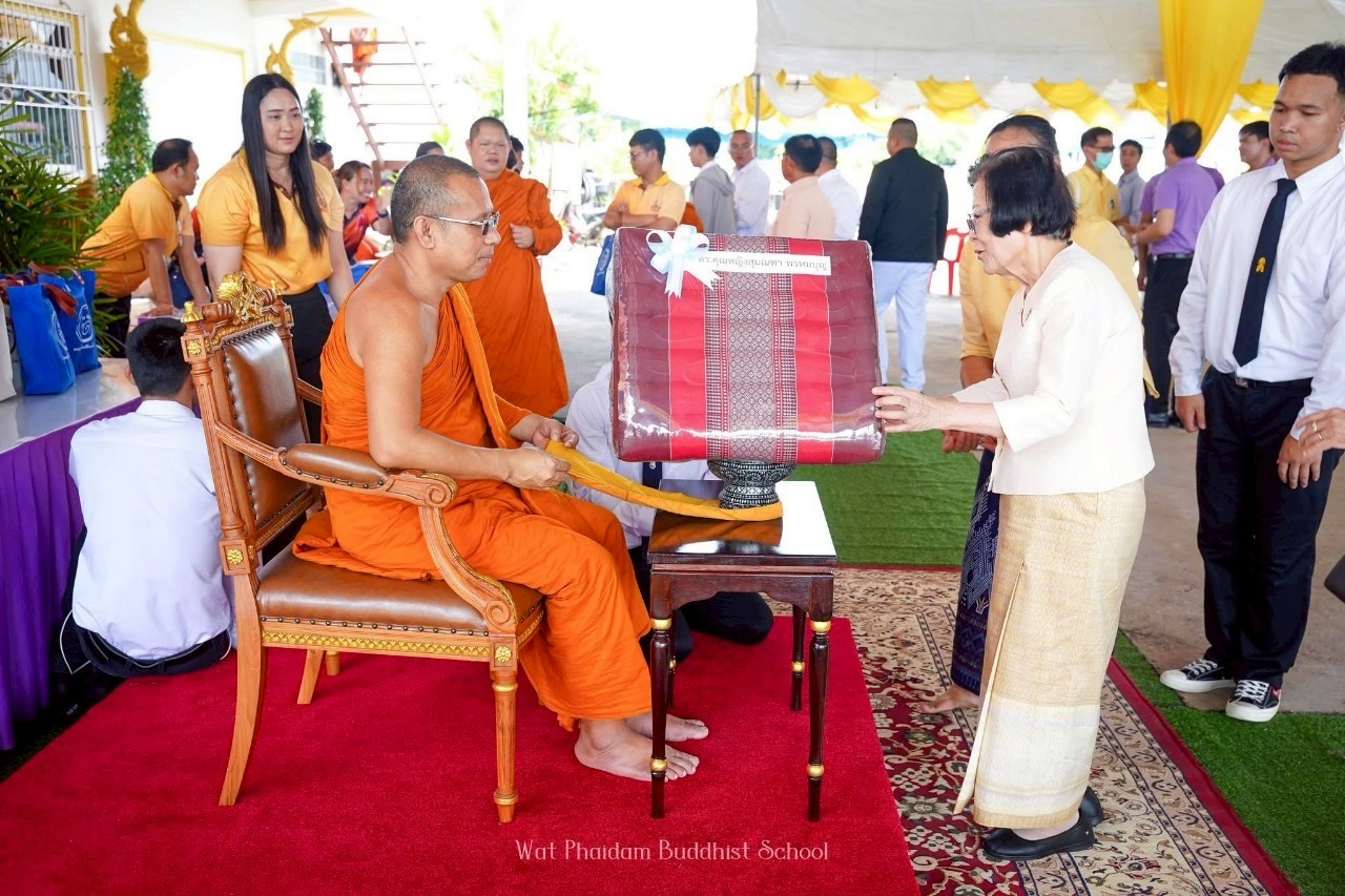 สจด. ร่วมพิธีทำบุญอายุครบ ๔๖ ปี และฉลองสัญญาบัตร พัดยศ เสาเสมาธรรมจักร — 27 กรกฎาคม 2025 — สถาบันเทคโนโลยีจิตรลดา CDTI