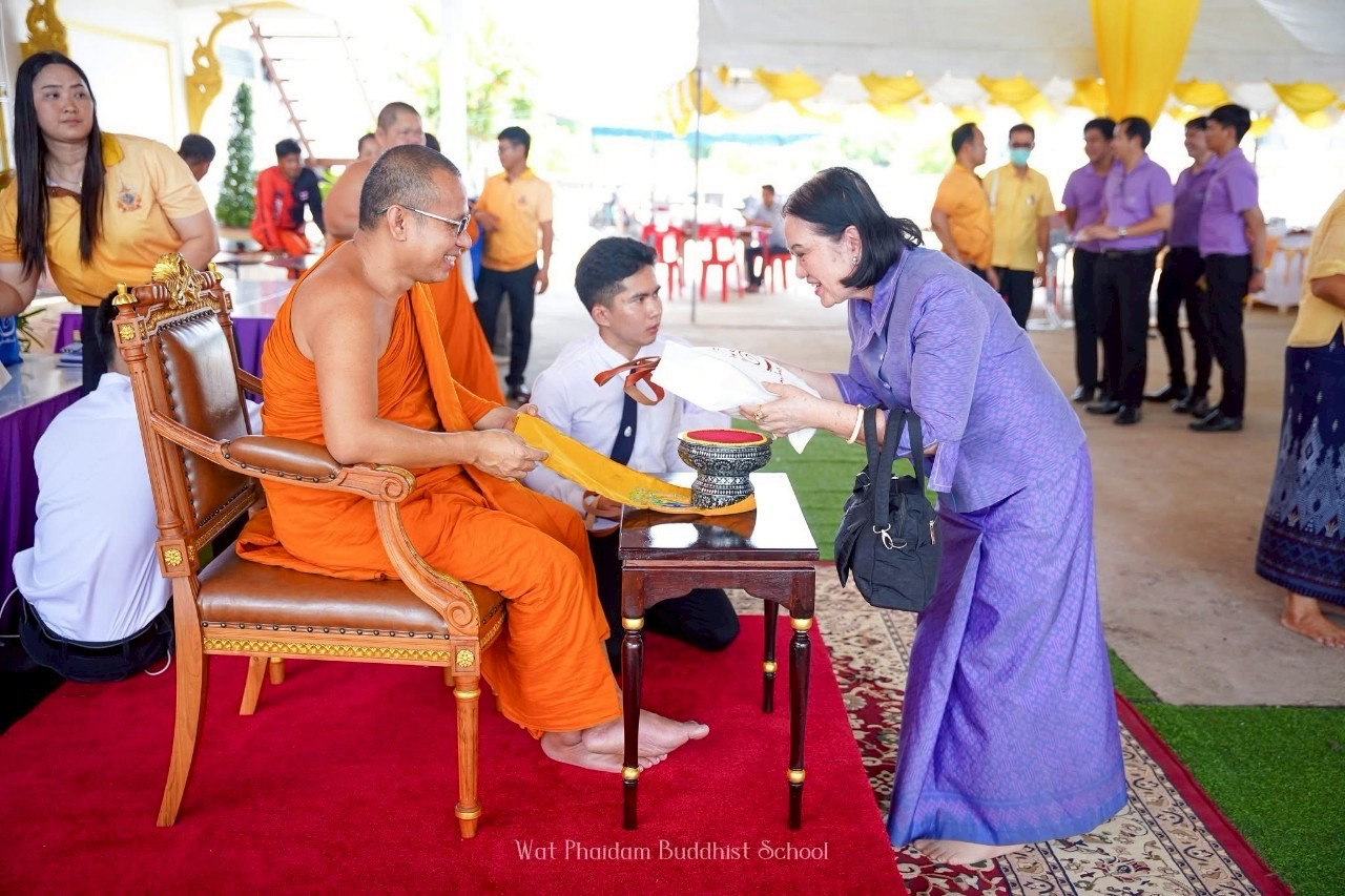 สจด. ร่วมพิธีทำบุญอายุครบ ๔๖ ปี และฉลองสัญญาบัตร พัดยศ เสาเสมาธรรมจักร — 27 กรกฎาคม 2025 — สถาบันเทคโนโลยีจิตรลดา CDTI