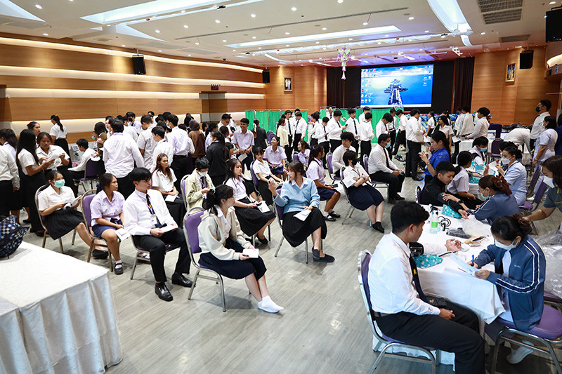สจด. ดำเนินการตรวจสุขภาพ ประจำปีการศึกษา 2568 ให้กับนักศึกษา ระดับปริญญาตรี ชั้นปีที่ 1 — 21 สิงหาคม 2025 — สถาบันเทคโนโลยีจิตรลดา CDTI