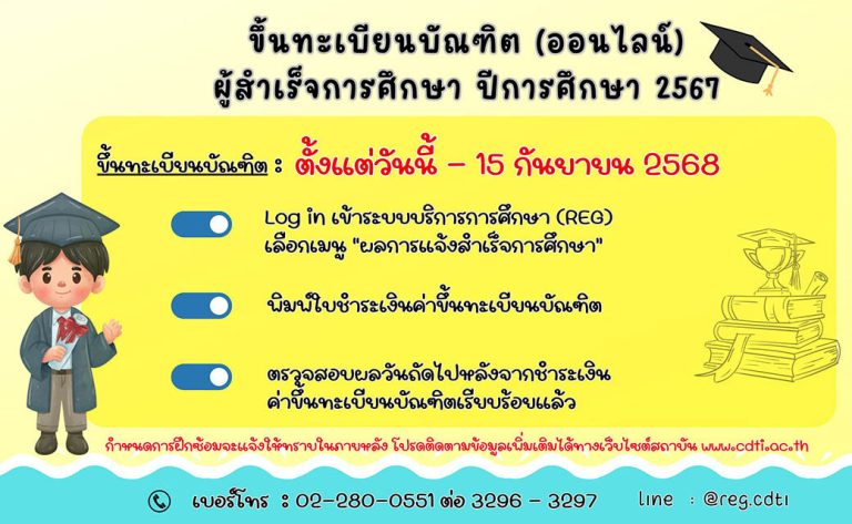 สถาบันเทคโนโลยีจิตรลดา — 29 สิงหาคม 2025 — สถาบันเทคโนโลยีจิตรลดา CDTI