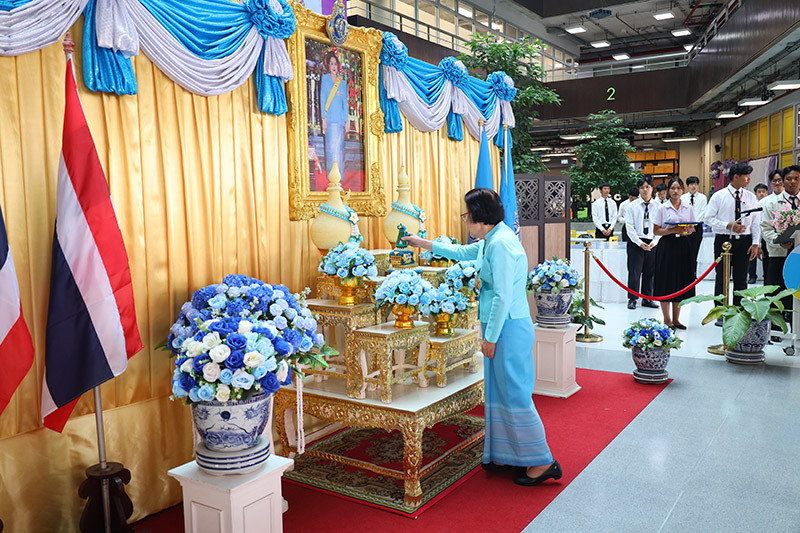 สจด. ร่วมถวายพระพรชัยมงคลเนื่องในวันเฉลิมพระชนมพรรษา สมเด็จพระนางเจ้าสิริกิติ์ พระบรมราชินีนาถ พระบรมราชชนนีพันปีหลวง — 8 สิงหาคม 2025 — สถาบันเทคโนโลยีจิตรลดา CDTI