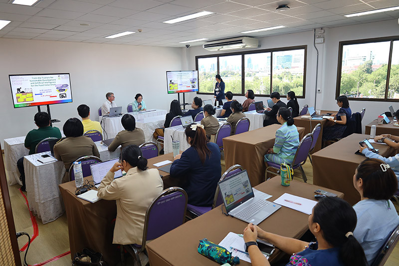 สจด. จัดฝึกอบรม TRAINING FOR SUSTAINABLE DEVELOPMENT & ARTIFICIAL INTELLIGENCE FOR THE FOOD VALUE CHAIN — 6 สิงหาคม 2025 — สถาบันเทคโนโลยีจิตรลดา CDTI