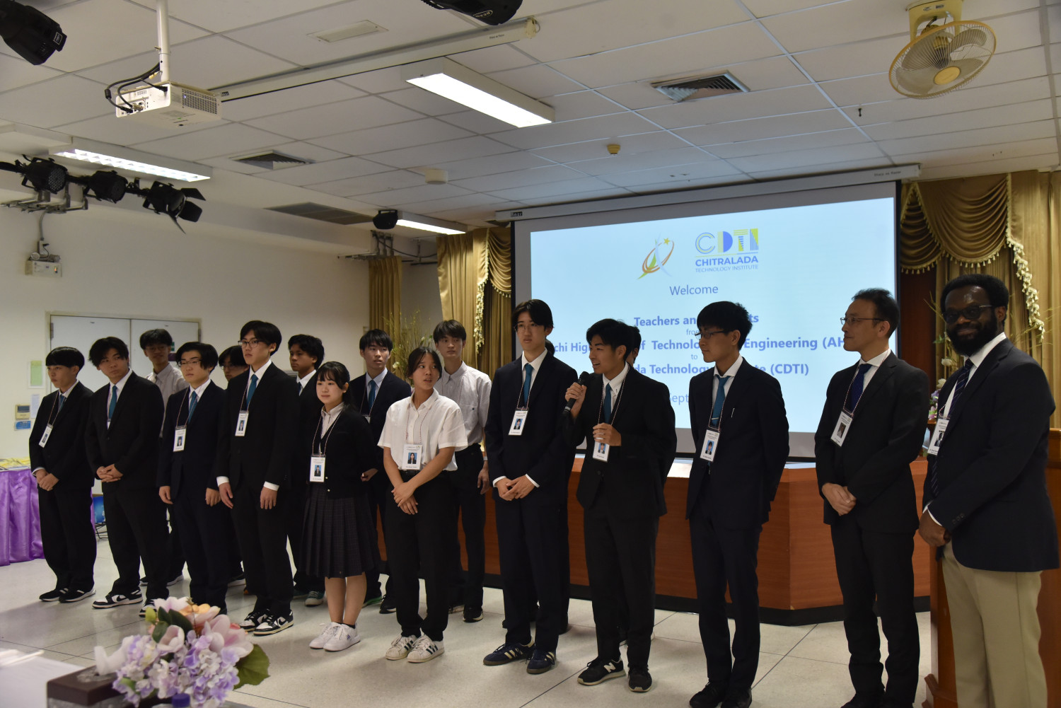 สจด. จัดพิธีปิดโครงการแลกเปลี่ยนวัฒนธรรมจาก Aichi High School of Technology and Engineering (AHSTE) Advanced Course ประเทศญี่ปุ่น — 13 กันยายน 2025 — สถาบันเทคโนโลยีจิตรลดา CDTI