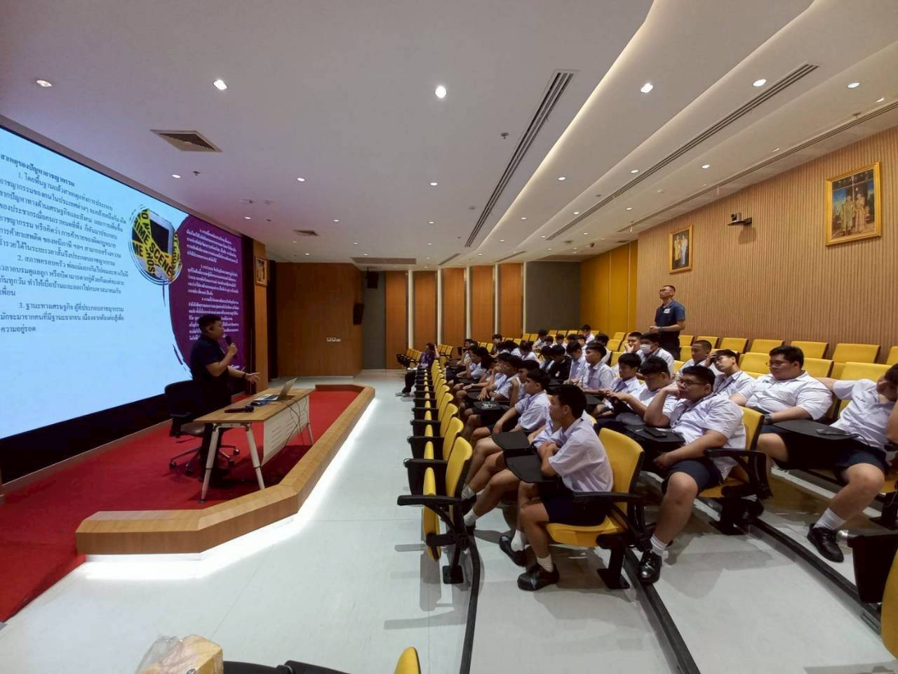 สจด. จัดการบรรยายพิเศษ ในหัวข้อ "ทักษะการป้องกันตัวจากผู้ร้ายมีอาวุธในที่สาธารณะ" — 13 กันยายน 2025 — สถาบันเทคโนโลยีจิตรลดา CDTI