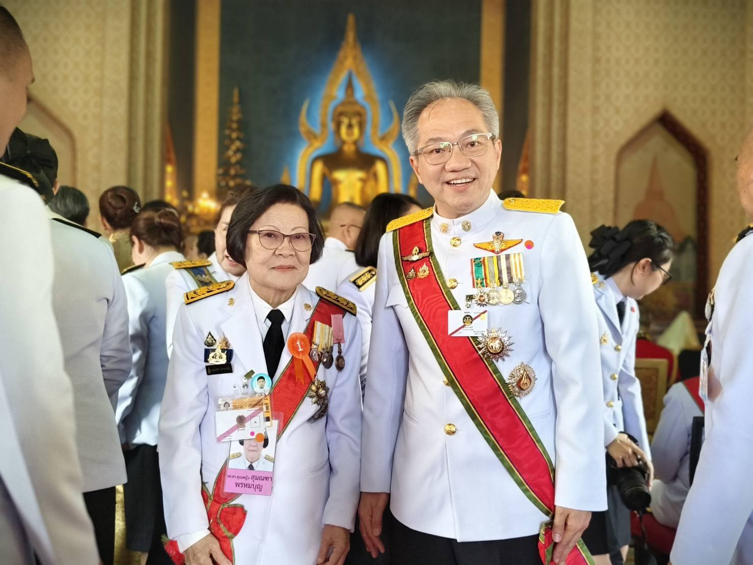 สจด. ร่วมเฝ้าฯ รับเสด็จ ในพระราชพิธีถวายผ้าพระกฐิน พุทธศักราช 2568 — 23 ตุลาคม 2025 — สถาบันเทคโนโลยีจิตรลดา CDTI