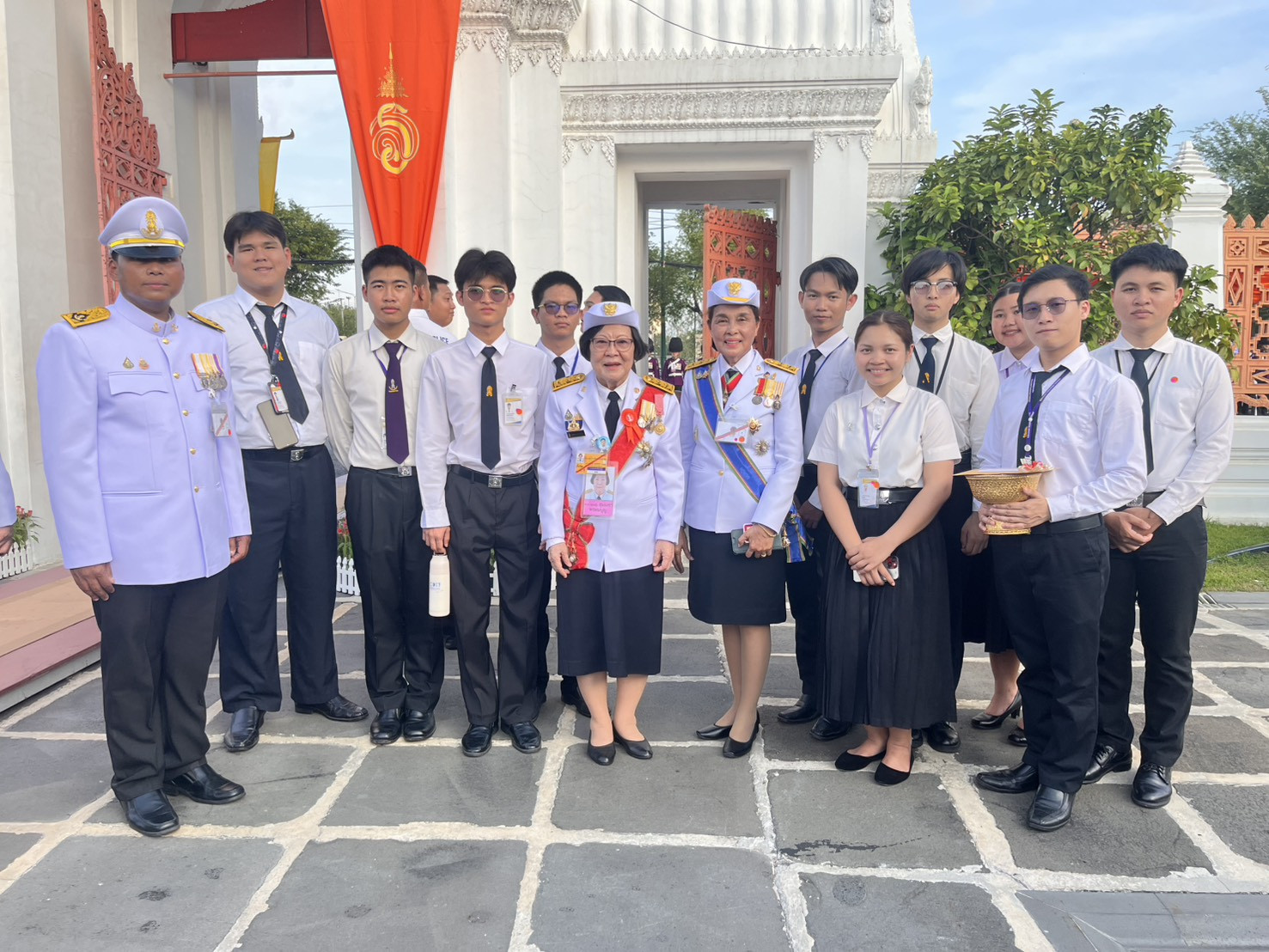 สจด. ร่วมเฝ้าฯ รับเสด็จ ในพระราชพิธีถวายผ้าพระกฐิน พุทธศักราช 2568 — 23 ตุลาคม 2025 — สถาบันเทคโนโลยีจิตรลดา CDTI