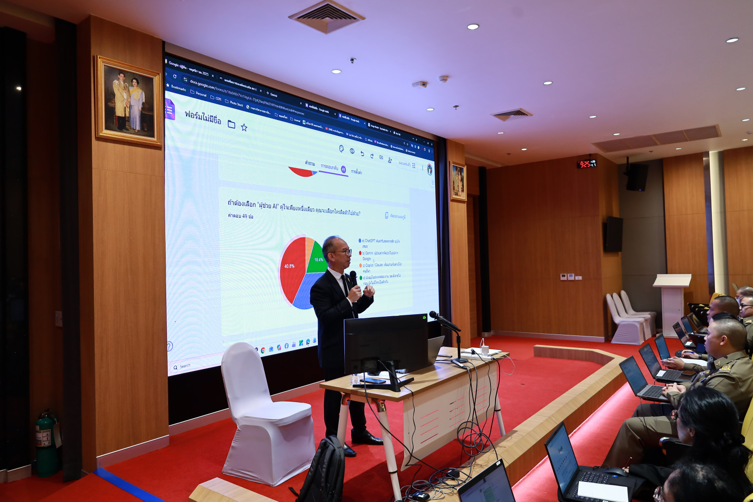 สจด. จัดจัดอบรมหลักสูตร หัวข้อ "ติดปีกการทำงานยุคใหม่ด้วยพลังของ AI" สจด. จัดจัดอบรมหลักสูตร หัวข้อ "ติดปีกการทำงานยุคใหม่ด้วยพลังของ AI" — 28 ธันวาคม 2025 — สถาบันเทคโนโลยีจิตรลดา CDTI