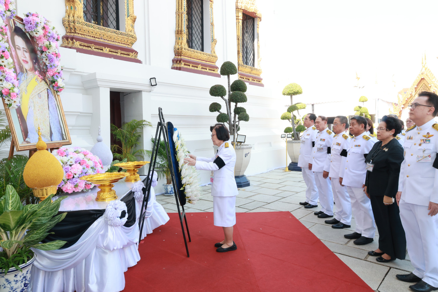 สจด. วางพวงมาลาและถวายบังคมพระบรมศพ สมเด็จพระนางเจ้าสิริกิติ์ พระบรมราชินีนาถ พระบรมราชชนนีพันปีหลวง &mdash; 6 มีนาคม 2026 &mdash; สถาบันเทคโนโลยีจิตรลดา CDTI