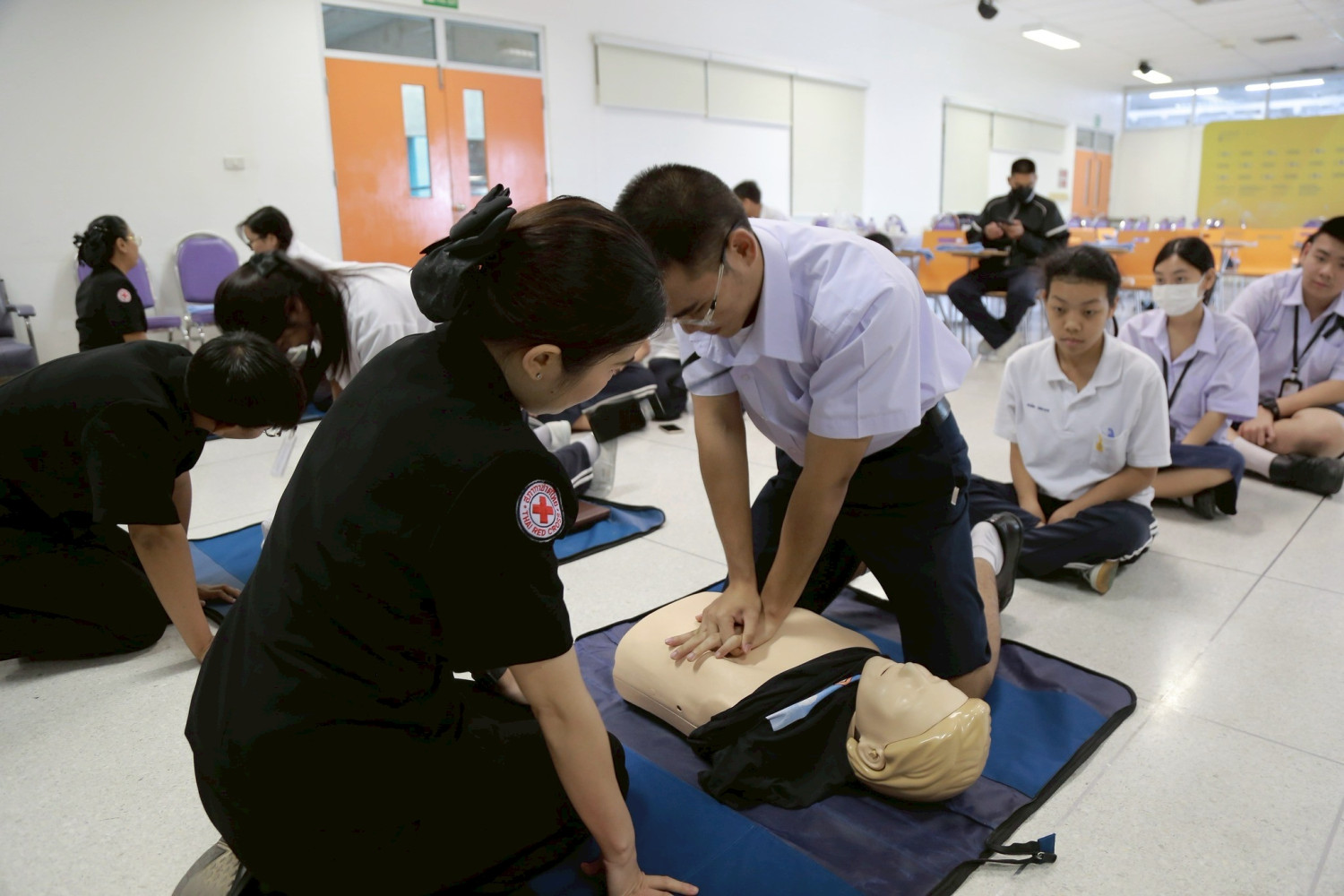 สจด. จัดกิจกรรมการฝึกปฐมพยาบาลเบื้องต้น ประจำภาคเรียนที่ 2 /2568 สจด. จัดกิจกรรมการฝึกปฐมพยาบาลเบื้องต้น ประจำภาคเรียนที่ 2 /2568 — 31 มกราคม 2026 — สถาบันเทคโนโลยีจิตรลดา CDTI