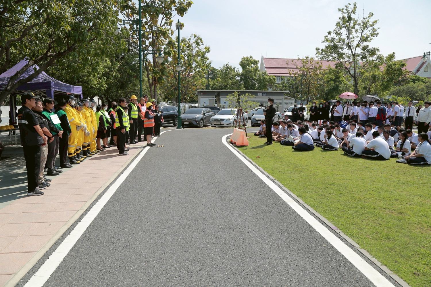 สจด. ซ้อมอพยพหนีไฟอาคาร 611-612 ประจำปีการศึกษา 2568 สจด. ซ้อมอพยพหนีไฟอาคาร 611-612 ประจำปีการศึกษา 2568 — 31 มกราคม 2026 — สถาบันเทคโนโลยีจิตรลดา CDTI