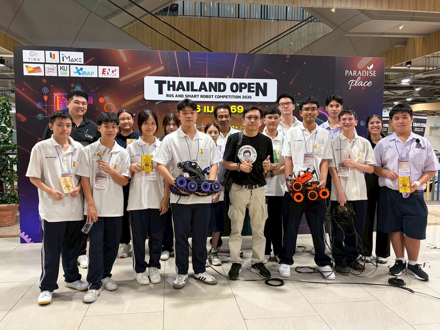 สจด. คว้าชัย Thailand Open ROS and Smart Robot Competition 2026 &mdash; 7 เมษายน 2026 &mdash; สถาบันเทคโนโลยีจิตรลดา CDTI