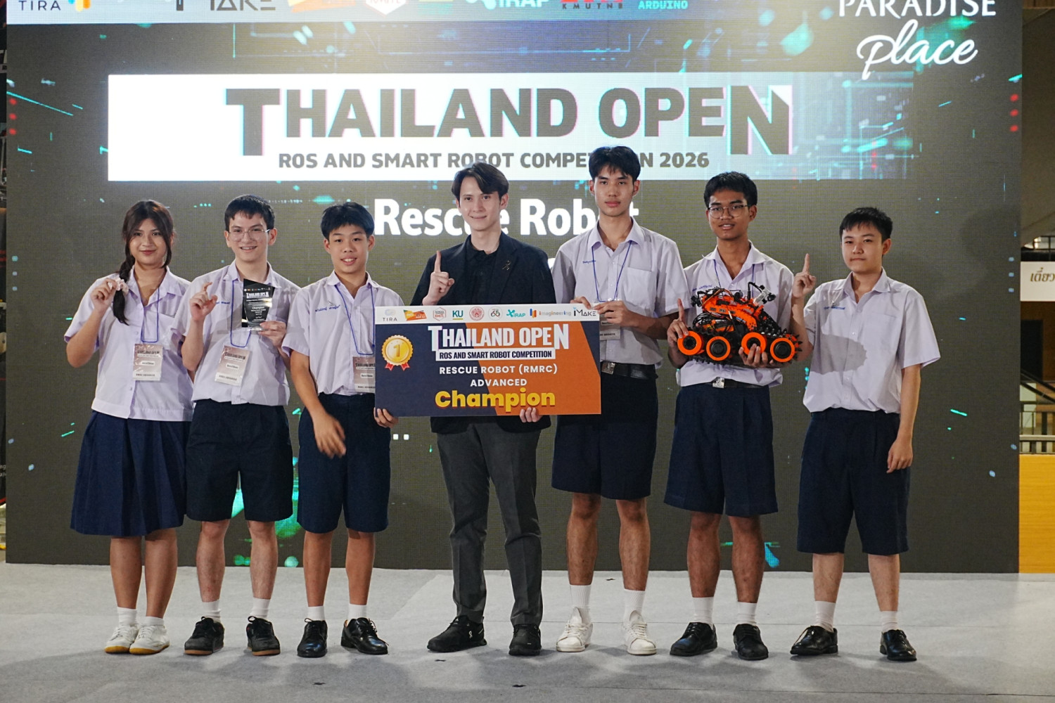 สจด. คว้าชัย Thailand Open ROS and Smart Robot Competition 2026 &mdash; 7 เมษายน 2026 &mdash; สถาบันเทคโนโลยีจิตรลดา CDTI