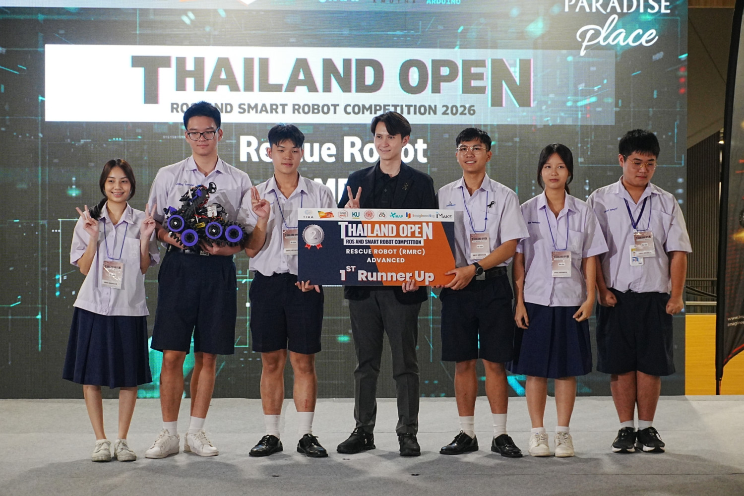 สจด. คว้าชัย Thailand Open ROS and Smart Robot Competition 2026 &mdash; 7 เมษายน 2026 &mdash; สถาบันเทคโนโลยีจิตรลดา CDTI