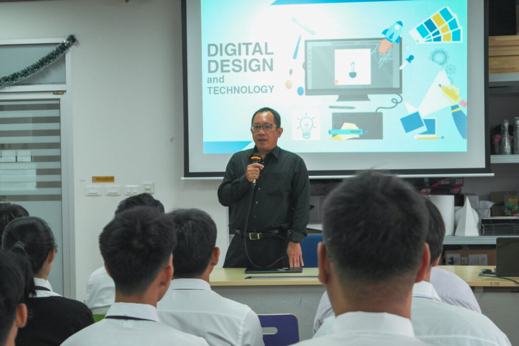 โครงการเตรียมความพร้อมและปรับพื้นฐานสำหรับนักศึกษาใหม่ สาขาออกแบบดิจิทัลและเทคโนโลยี รุ่นที่ 69 โครงการเตรียมความพร้อมและปรับพื้นฐานสำหรับนักศึกษาใหม่ สาขาออกแบบดิจิทัลและเทคโนโลยี รุ่นที่ 69 — 29 พฤษภาคม 2026 — สถาบันเทคโนโลยีจิตรลดา CDTI