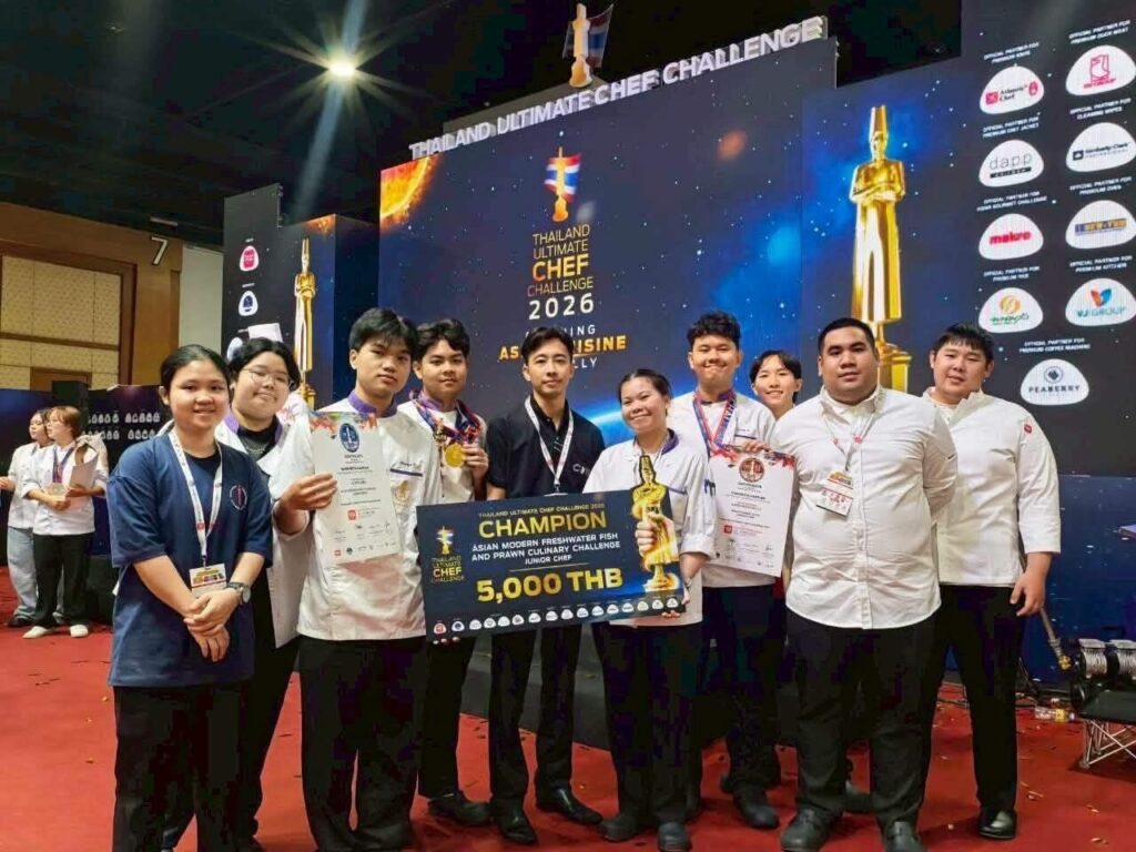 สจด. สร้างชื่อเสียงระดับสากล คว้ารางวัลจากเวที Thailand Ultimate Chef Challenge 2026 สจด. สร้างชื่อเสียงระดับสากล คว้ารางวัลจากเวที Thailand Ultimate Chef Challenge 2026 — 2 มิถุนายน 2026 — สถาบันเทคโนโลยีจิตรลดา CDTI