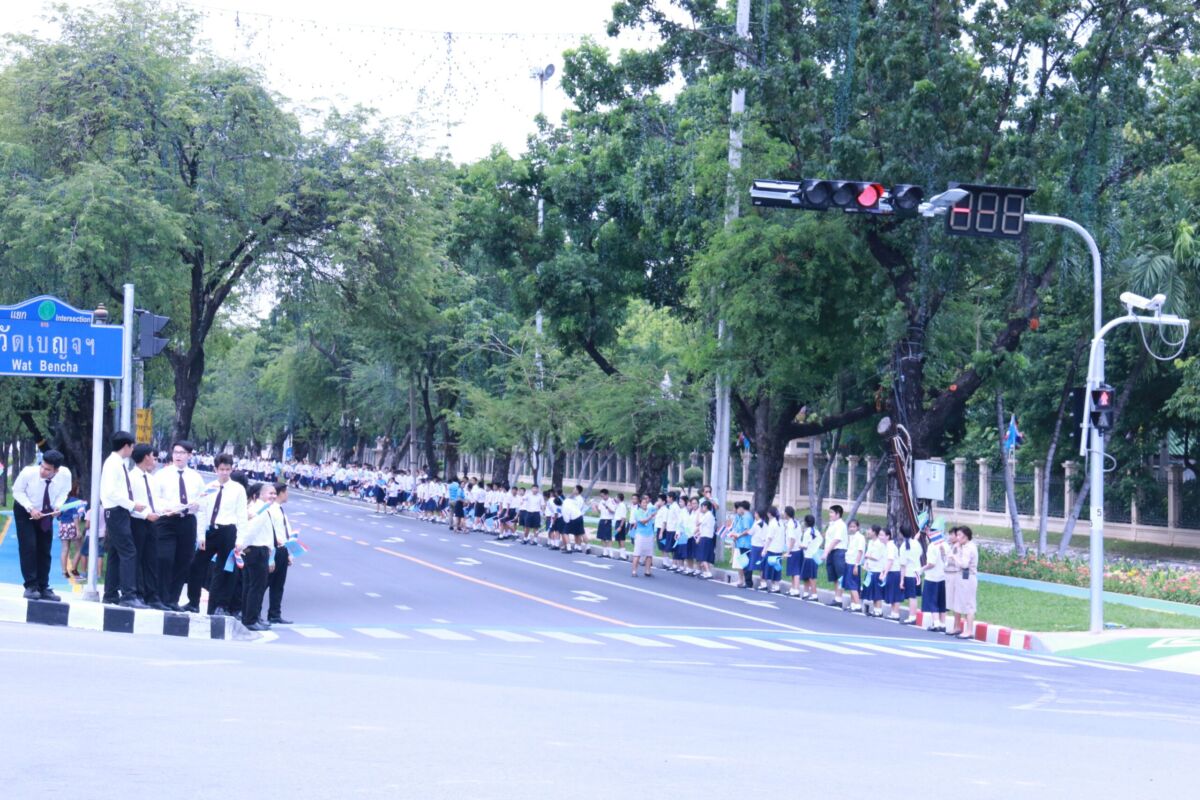 คณะผู้บริหาร คณาจารย์ บุคลากร นักศึกษาและนักเรียน วิทยาลัยเทคโนโลยีจิตรลดาและโรงเรียนจิตรลดา เฝ้าทูลละอองธุลีพระบาทรับเสด็จ สมเด็จพระนางเจ้า ฯ พระบรมราชินีนาถ &mdash; 8 สิงหาคม 2026 &mdash; สถาบันเทคโนโลยีจิตรลดา CDTI