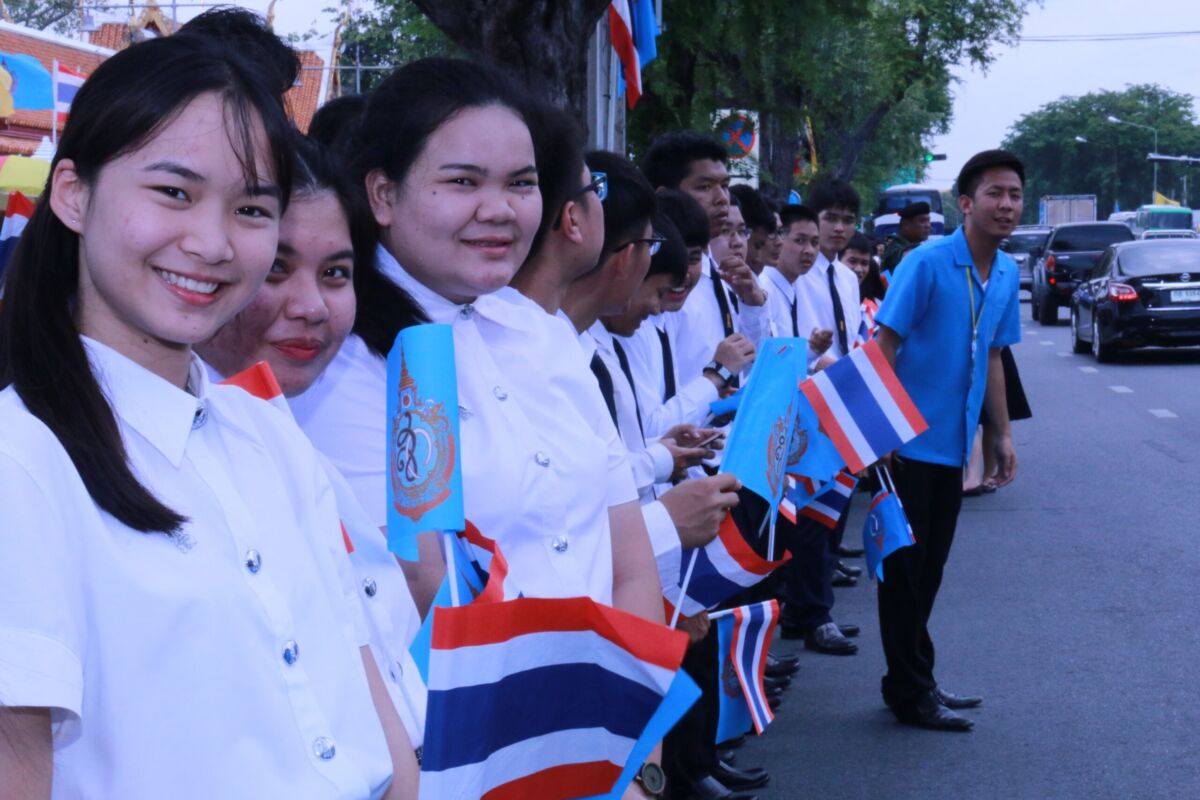คณะผู้บริหาร คณาจารย์ บุคลากร นักศึกษาและนักเรียน วิทยาลัยเทคโนโลยีจิตรลดาและโรงเรียนจิตรลดา เฝ้าทูลละอองธุลีพระบาทรับเสด็จ สมเด็จพระนางเจ้า ฯ พระบรมราชินีนาถ &mdash; 8 สิงหาคม 2026 &mdash; สถาบันเทคโนโลยีจิตรลดา CDTI