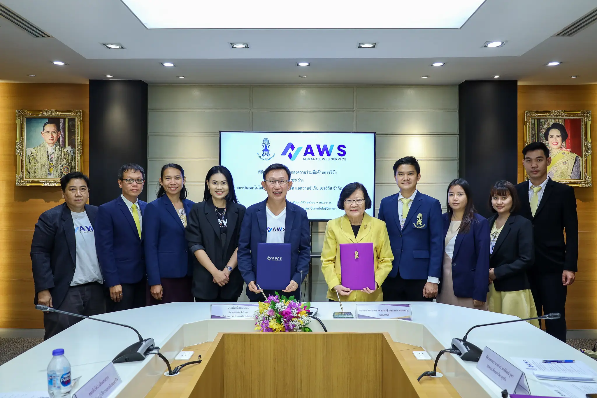พิธีลงนามบันทึกข้อตกลงความร่วมมือด้านการวิจัย — 19 พฤษภาคม 2025 — สถาบันเทคโนโลยีจิตรลดา CDTI