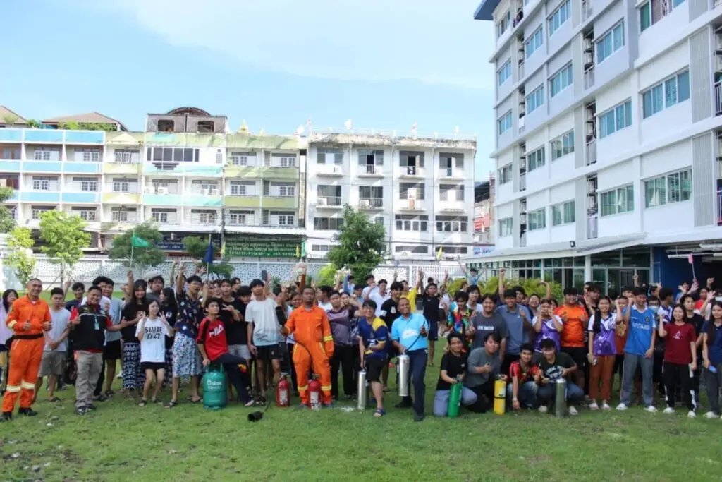 สจด. จัดฝึกซ้อมอพยพหนีไฟหอพักนักเรียน นักศึกษา — 19 พฤษภาคม 2025 — สถาบันเทคโนโลยีจิตรลดา CDTI