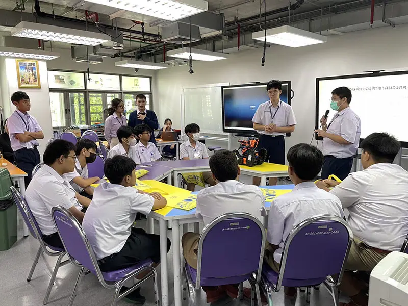 สจด. ต้อนรับคณะผู้บริหาร ครู และนักเรียน คณะกรรมการและภาคีเครือข่าย 7 สถานศึกษาเยี่ยมชมศึกษาดูงาน สถาบันเทคโนโลยีจิตรลดา — 23 มิถุนายน 2025 — สถาบันเทคโนโลยีจิตรลดา CDTI